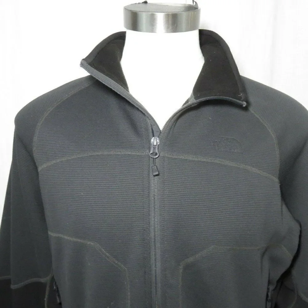 The North Face Stealth Byron Full Zip Fleece Jacket Black Mens XL